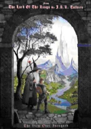 POSTER LORD OF THE RINGS DIBUJO GANDALF                                    