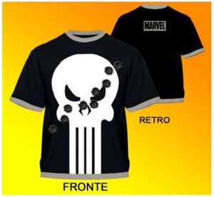 PUNISHER CAMISETA MARVEL OFICIAL TIROS M                                   