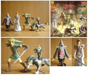 THE LEGEND OF ZELDA TWILIGHT PRINCESS GASHAPON SR SERIES (4 MODELOS)       
