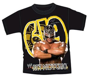 WWE CAMISETA REY MISTERIO NEGRA S                                          