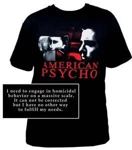 CAMISETA NECA CHICO AMERICAN PSYCHO REFLEJOS XL                            