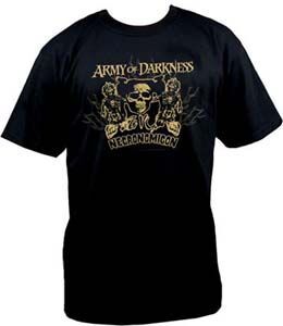 CAMISETA NECA CHICO ARMY OF DARKNESS - NECRONOMICON L                      