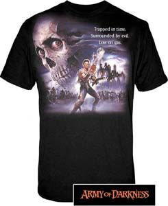 CAMISETA NECA CHICO ARMY OF DARKNESS CALAVERA NIEBLA L                     