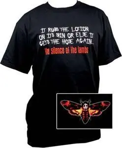 CAMISETA NECA CHICO SILENCIO CORDEROS LOTION POLILLA M                     