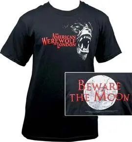 CAMISETA NECA CHICO AMERICAN WEREWOLF LOBO Y LUNA M                        