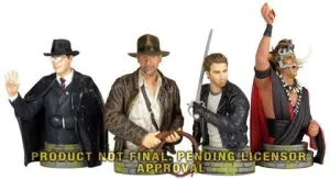 INDIANA JONES SET 4 BUST UPS SERIE 1                                       
