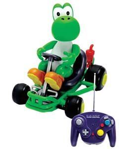 SUPER MARIO KART COCHE RADIOCONTROL 49MHZ - YOSHI                          