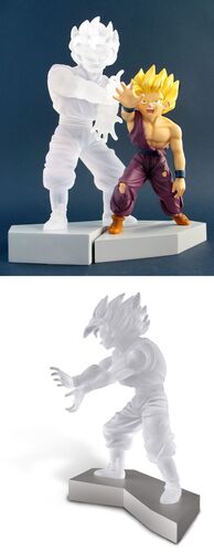 DRAGON BALL Z SON GOKU TRANSLUCIDO ESTATUA RESINA 17CM                     