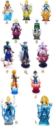 DRAGON BALL Z GASHAPON EVOLUTION FIG 6CM (12 MODELOS)                      