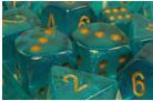 DADO PACK DE 10D10 BOREALIS TEAL & GOLD