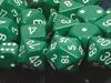 DADO PACK DE 7 OPACO GREEN & WHITE