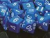 DADO PACK DE 7 OPACO BLUE & WHITE