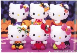 SALDO - HELLO KITTY PELUCHE 12CM HALLOWEEN (6 MODELOS)                             