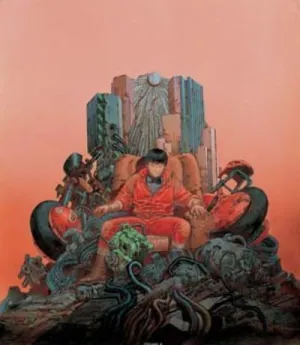 POSTER AKIRA KANEDA EN EL SILLON 68X68CM                                   