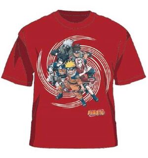 NARUTO CAMISETA OFICIAL ROJA GRUPO L                                       