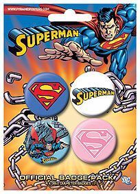 CHAPAS PACK DE 4 - SUPERMAN                                                
