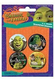 CHAPAS PACK DE 4 - SHREK 3                                                 