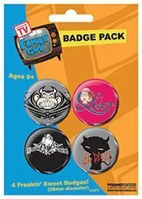 CHAPAS PACK DE 4 - FAMILY GUY TATTOO                                       