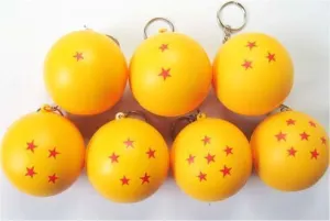 DRAGON BALL LLAVERO BOLA DE DRAGON PVC 6CM (7 MODELOS)                     