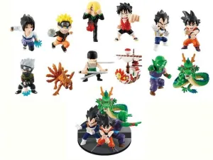 DRAGON BALL - NARUTO - ONE PIECE MUTEKI NO 3X3 PVC FIG (12 MODELOS)        
