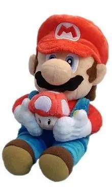 SUPER MARIO GALAXY PELUCHE SUPER MARIO CON FLOR 20CM                       