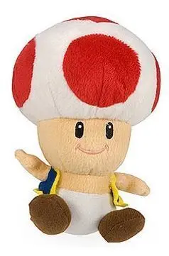 SUPER MARIO PARTY PELUCHE TOAD (KINOPIO) 18CM                              