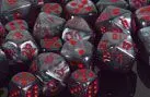 DADO PACK DE 7 VELVET BLACK & RED