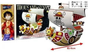 ONE PIECE BARCO PIRATA KUMITAKE SHIKI DX THOUSAND SUNNY GO SONG PVC 25CM   