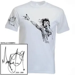 MICHAEL JACKSON CAMISETA BLANCA FIRMA L                                    