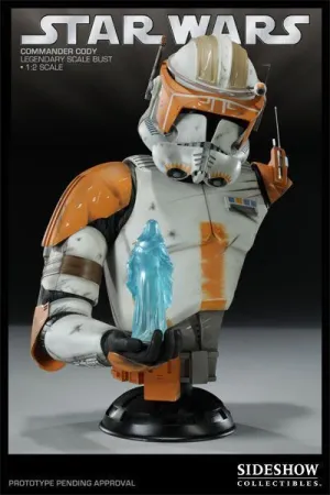 STAR WARS COMMANDER CODY BUSTO RESINA 46CM ESC. 1:2                        