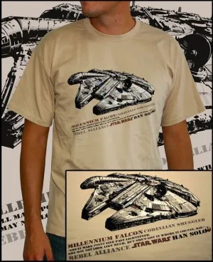 STAR WARS CAMISETA CHICO MILLENIUM FALCON XL                               