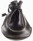 BOLSA POLIPIEL NEGRO GRANDE CON CORDONES 110X150MM