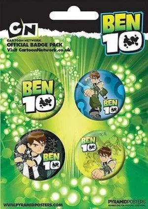 SALDO - CHAPAS PACK DE 4 - BEN 10                                                  