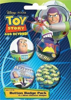 SALDO - CHAPAS PACK DE 4 - TOY STORY                                               