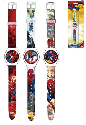 RELOJ ANALOGICO SPIDERMAN (3 MODELOS ) RELOJ ANALOGICO SPIDERMAN (3 MODELOS )