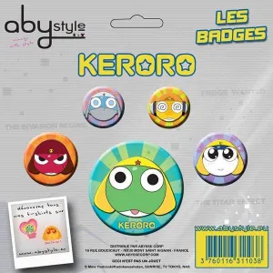 KERORO CHAPAS PACK DE 4 KERORO Y AMIGOS #2                                 