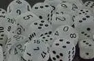 DADO PACK DE 10D10 FROSTED CLEAR / BLACK