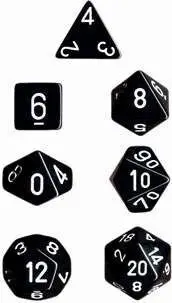 DADO PACK DE 10D10 OPAQUE BLACK / WHITE