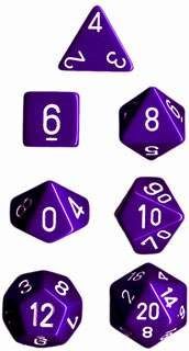 DADO PACK DE 10D10 OPAQUE PURPLE / WHITE