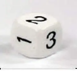 DADO D6 16MM NUMEROS 0 AL 5
