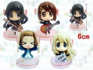 K-ON FIG 6CM DEFORMED (5 MODELOS)                                          