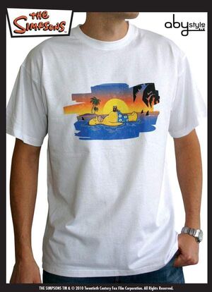 SIMPSONS CAMISETA HOMER ON THE BEACH S                                     