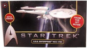 STAR TREK NAVE DE METAL 18CM - ENTERPRISE NCC1701 BATTLE DAMAGE            