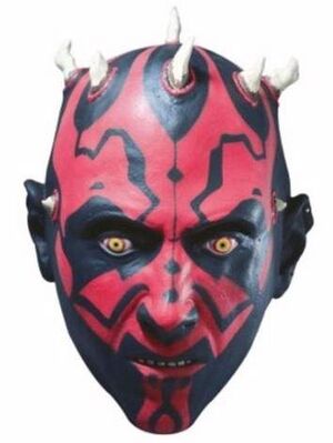 STAR WARS 3/4 MASCARA DE VINILO DARTH MAUL                                 