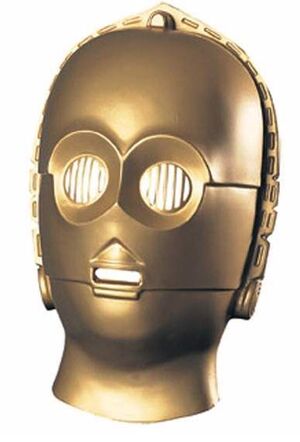STAR WARS 3/4 MASCARA PVC C3PO                                             
