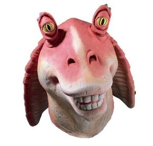 STAR WARS 3/4 MASCARA VINILO JAR JAR BINKS                                 
