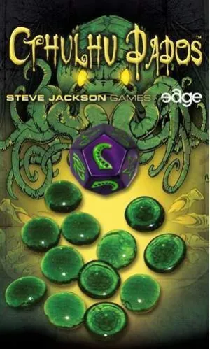 CTHULHU DADOS: DADO PURPURA, TINTA VERDE                                   