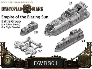 DYSTOPIAN WARS: EMPIRE OF BLAZING SUN NAVAL GROUP                          