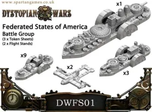 DYSTOPIAN WARS: FEDERATES STATES OF AMERICA NAVAL GROUP                    
