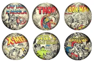 POSAVASOS MARVEL COLLECTION (6 UNIDADES)                                   